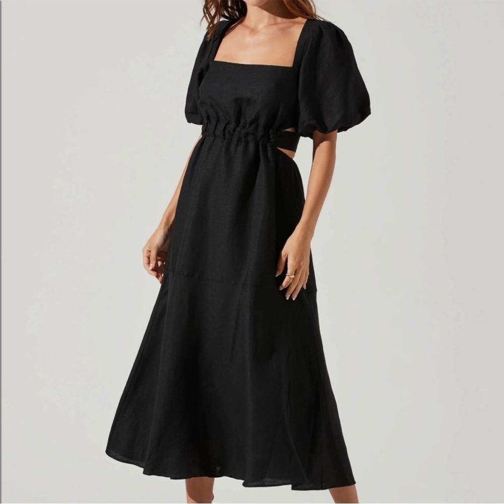 ASTR the Label Angeles Midi Cut Out Dress